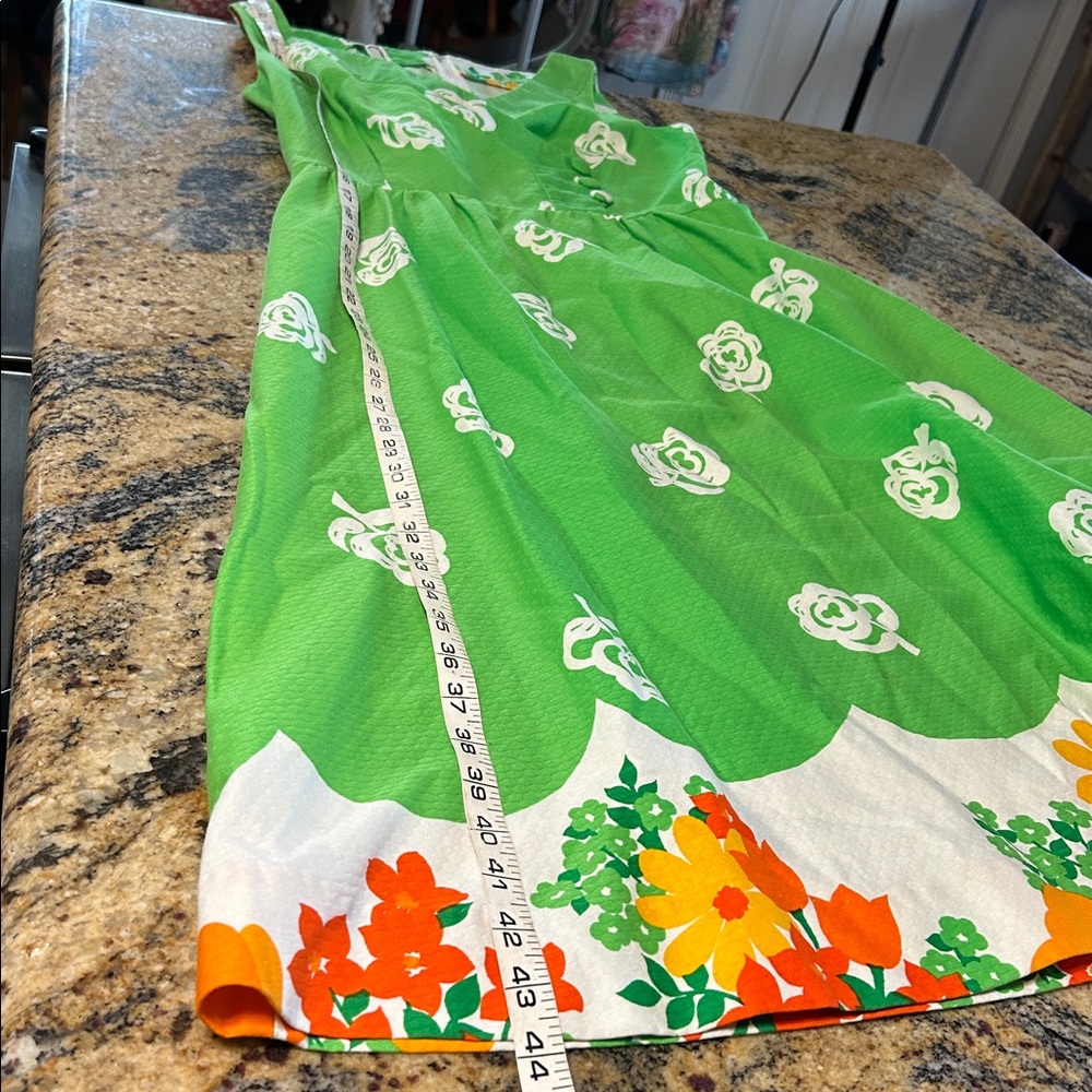60’s Malia Hawaii floral sleeveless dress - Picture 9 of 11